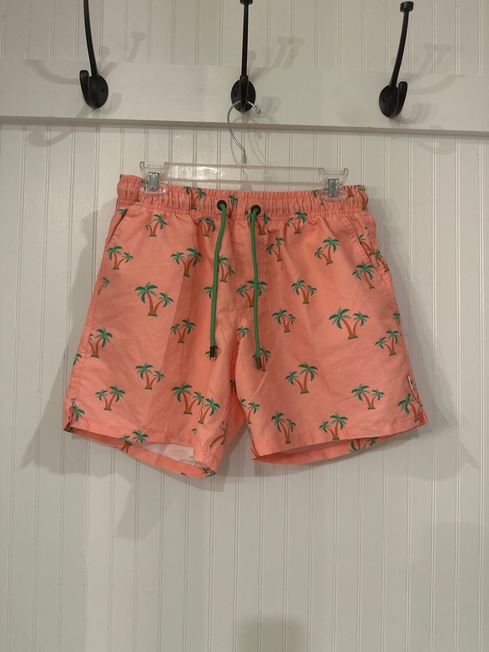 Bondi Beamers Coconut Tree Swim Trunks Tropical Board Shorts